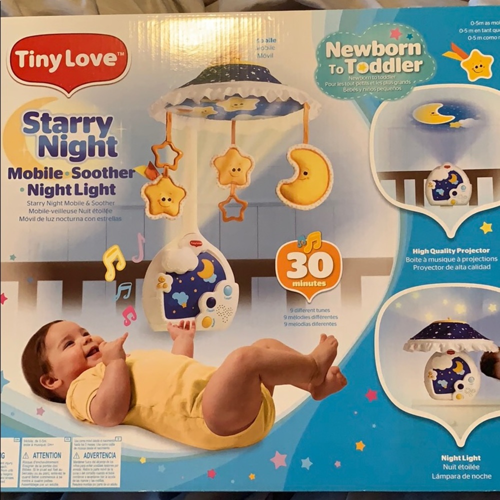 Starry night mobile soother